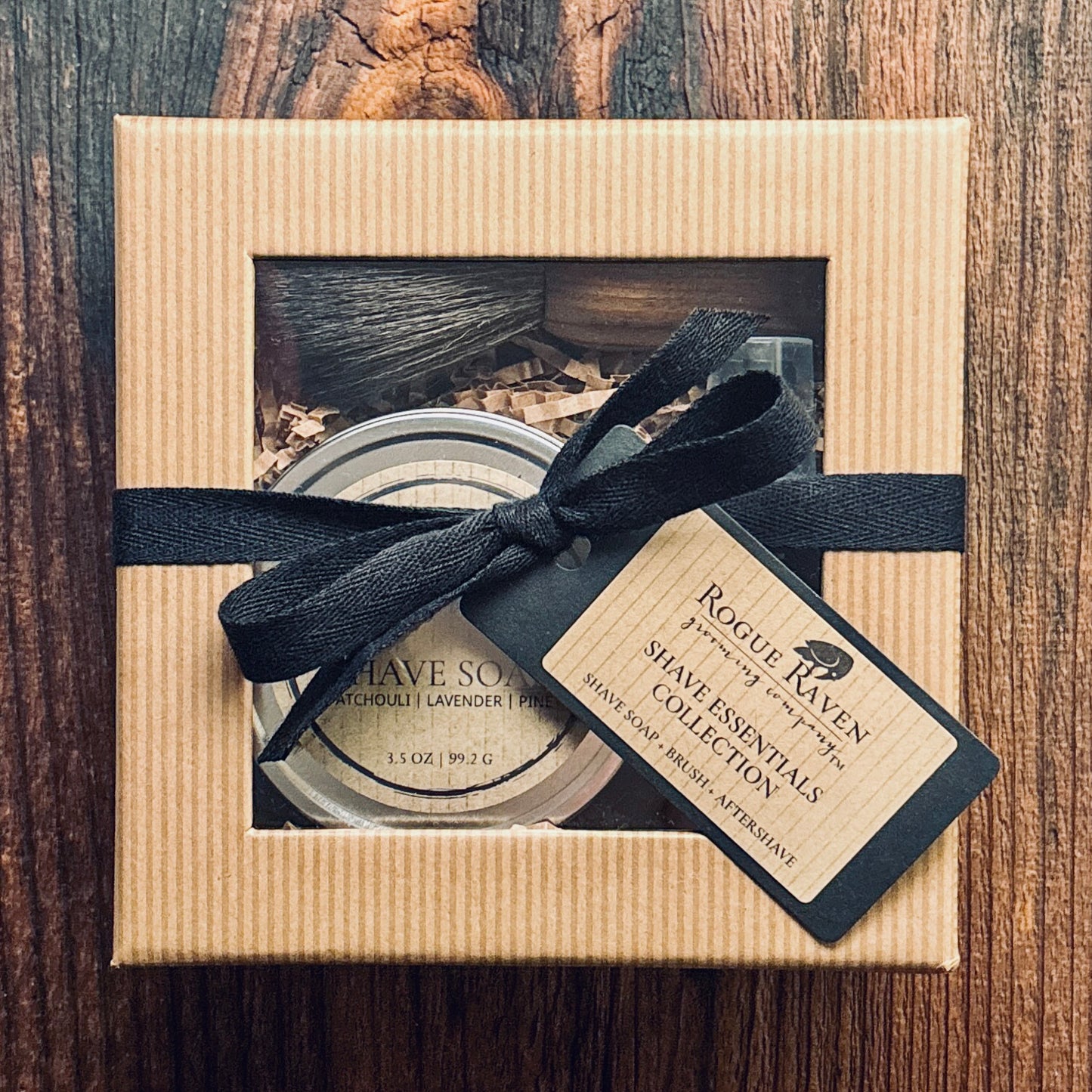 Wet Shave Essentials Collection | Soap, Brush + Aftershave | Luxe Grooming Gift Set