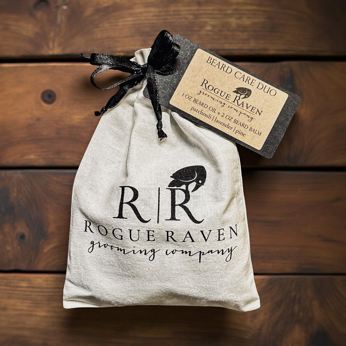 Rogue Raven Grooming Beard Care Set in Cotton Gift Bag