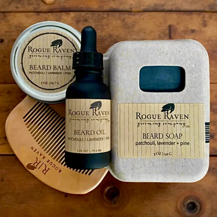 Beard Care Essentials Collection | Cleanse, Moisturize + Tame | Gift Ready