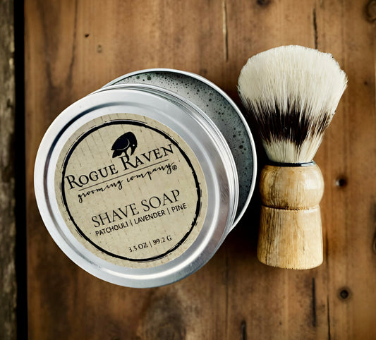 Traditional Wet Shave Set | Soap + Brush | Luxe Grooming Gift