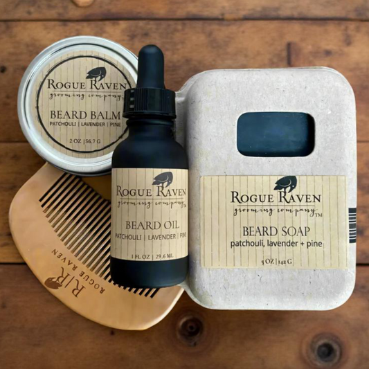 Beard Care Essentials Collection | Cleanse, Moisturize + Tame | Gift Ready