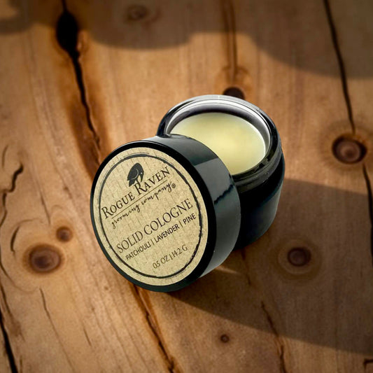 All natural solid cologne from Rogue Raven Grooming