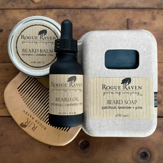 Beard Care Essentials Collection | Cleanse, Moisturize + Tame | Gift Ready