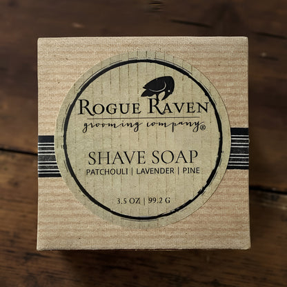 Patchouli, Lavender, and Pine Shave Soap in Box